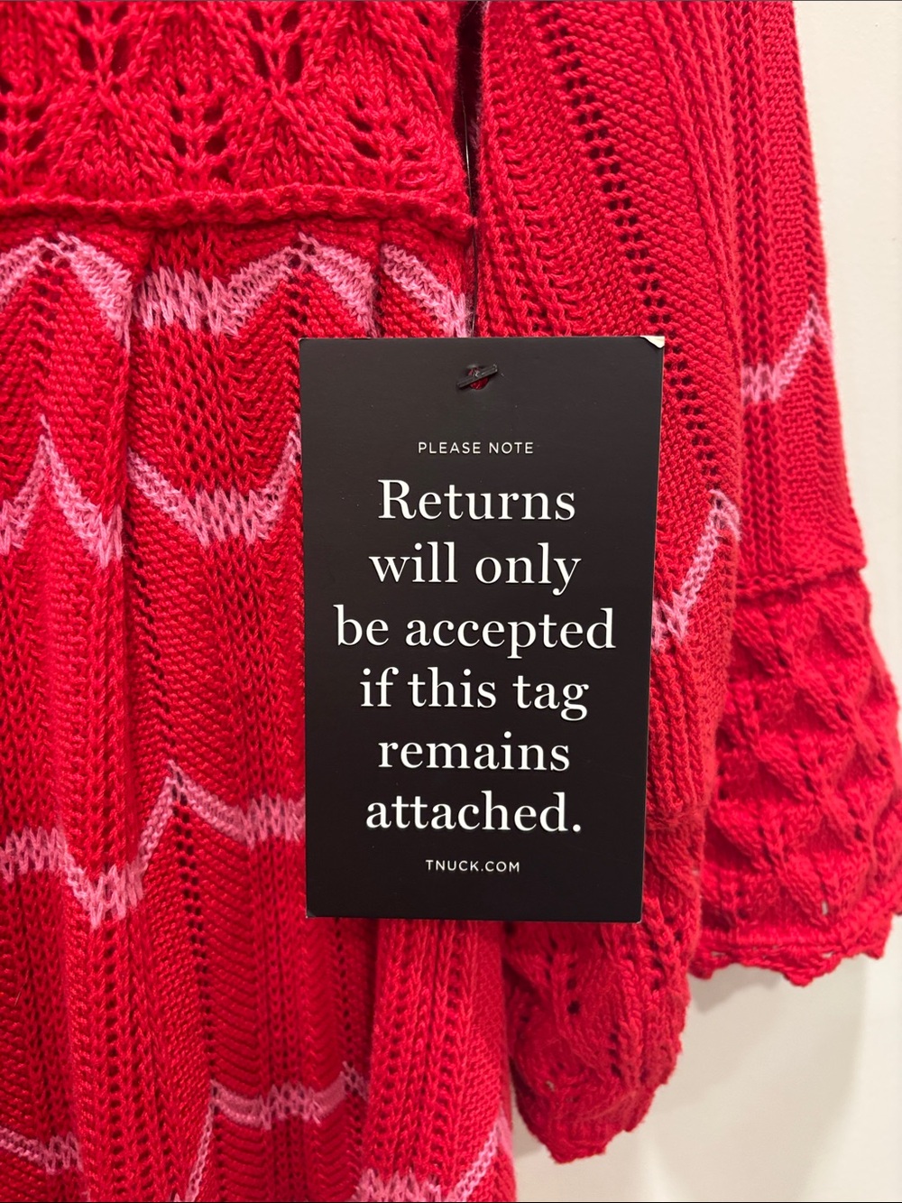 Tuckernuck Pomander Place Red Crochet Trim Devon Dress XS NWT - Picture 11 of 14